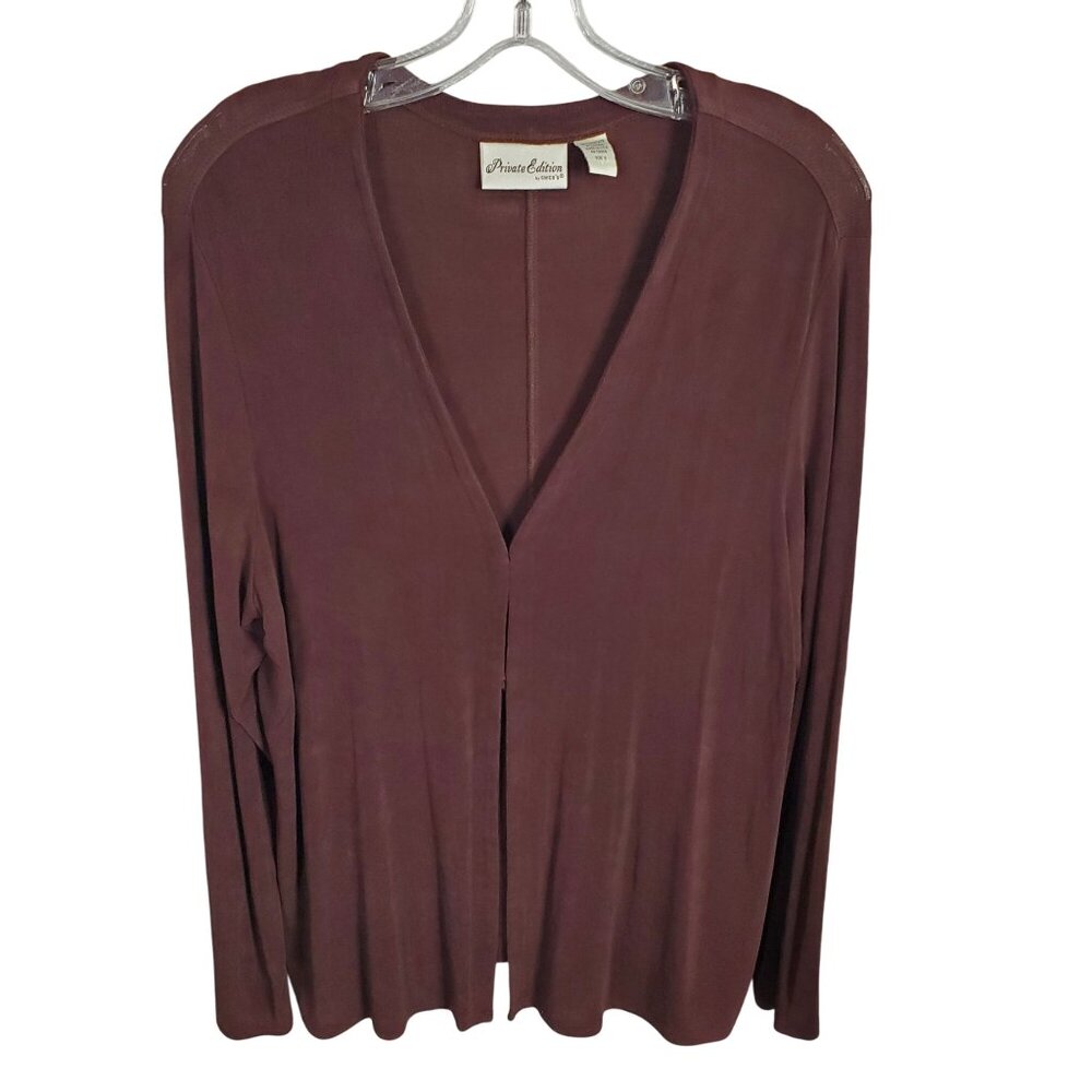 Chicos Private Edition 3 Size XL Jacket Slinky 2 Hook Flyaway Cardigan Layer - Picture 2 of 8